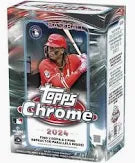 2024 Topps Chrome Baseball Blaster Box 4 cards per Pack 7 packs per box