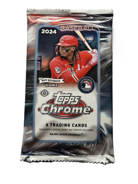2024 Topps Chrome Baseball Hobby Box - Single Pack