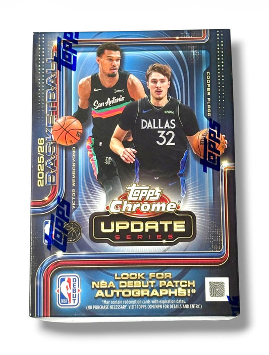 2025-26 Topps Chrome Update NBA Basketball Blaster Box