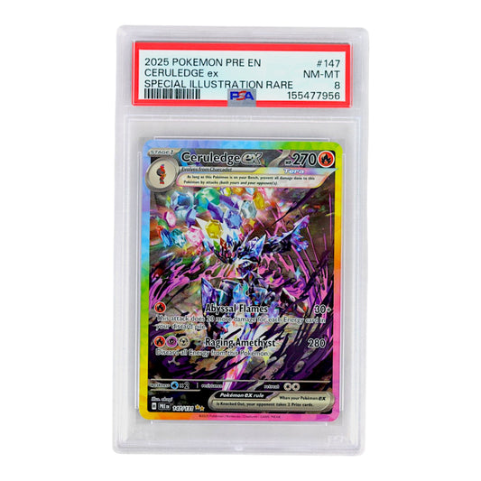 2025 Ceruledge EX #147 PSA 8