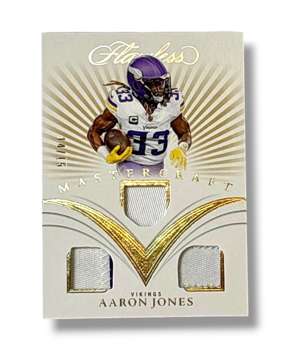 2025 Flawless Mastercraft 2 Color 3x Patch /15 Aaron Jones #M-AJS