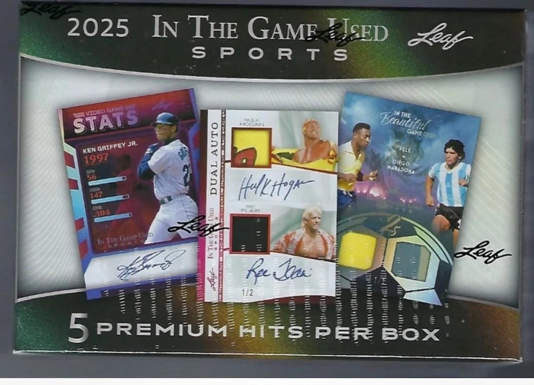2025 Leaf In The Game Used Sports Hobby Box