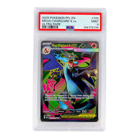 2025 Mega Charizard X EX #109 PSA 9