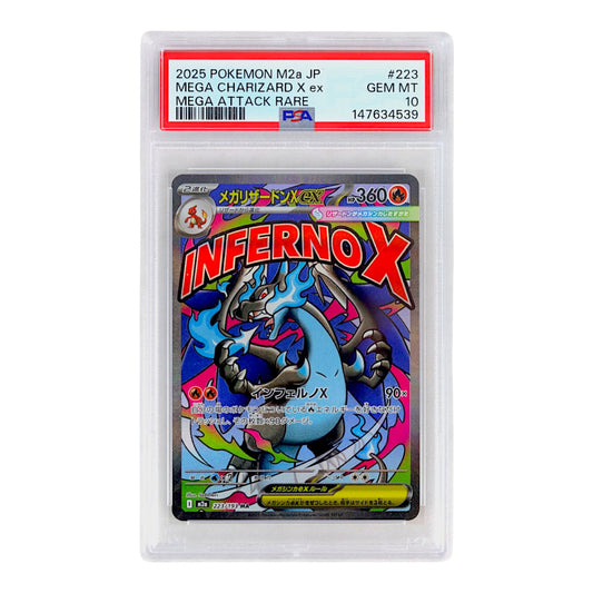 2025 Mega Charizard X ex #223 PSA 10