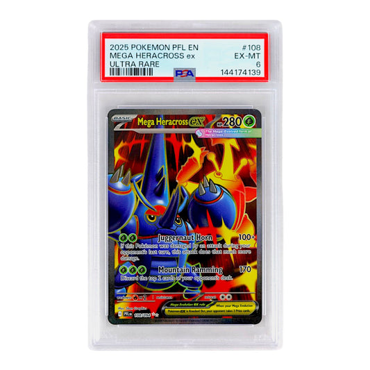 2025 Mega Heracross EX #108 PSA 6