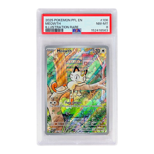 2025 Meowth #106 PSA 8