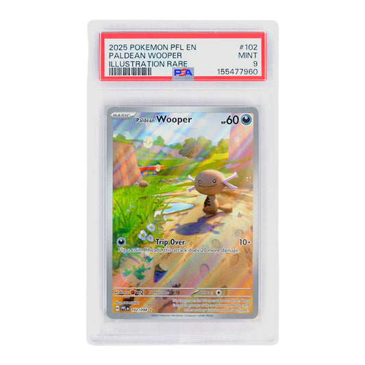 2025 Paldean Wooper #102 PSA 9