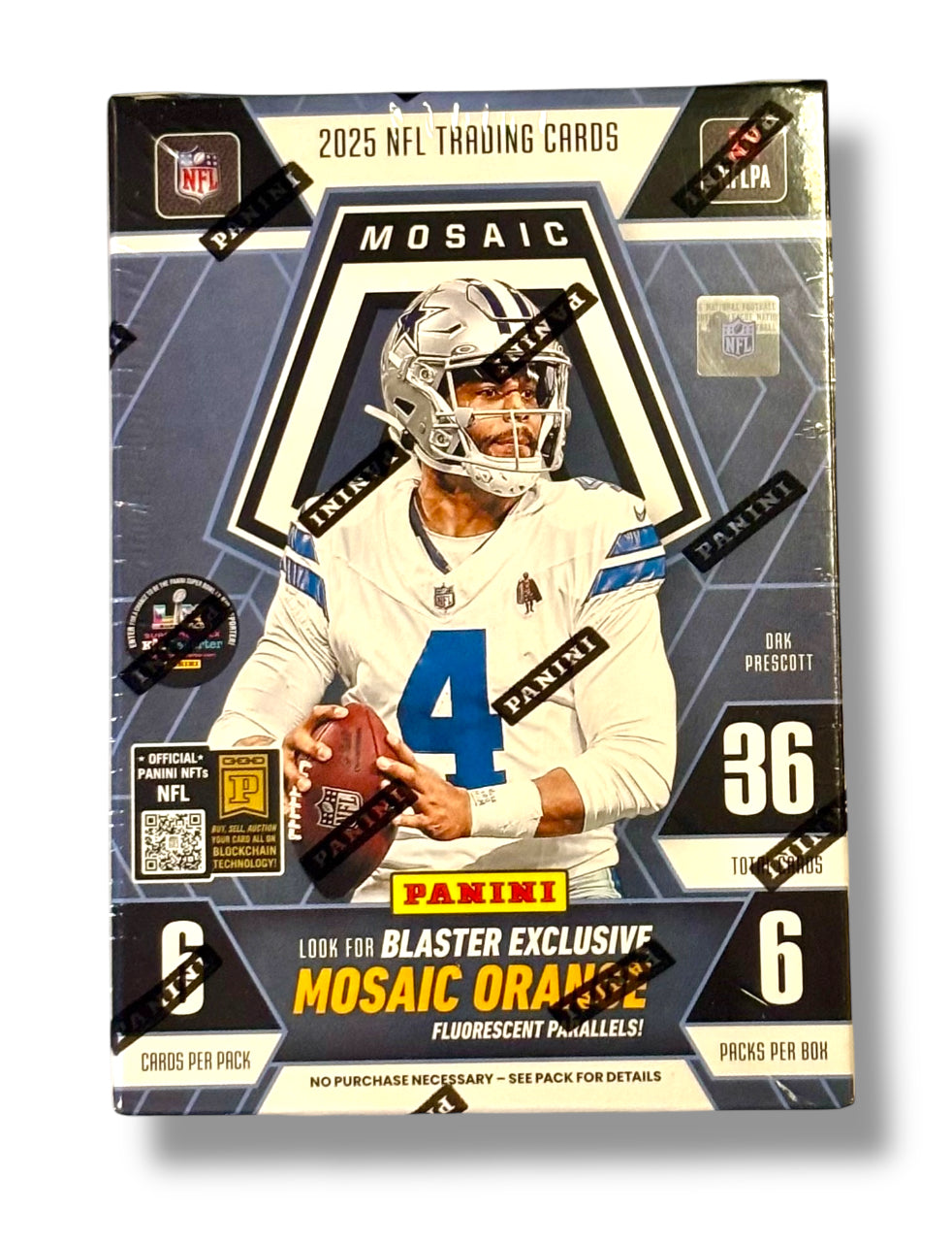 2025 Panini Mosaic NFL Football B & N Blaster Box - Look for Orange Fluorescent Parallels!
