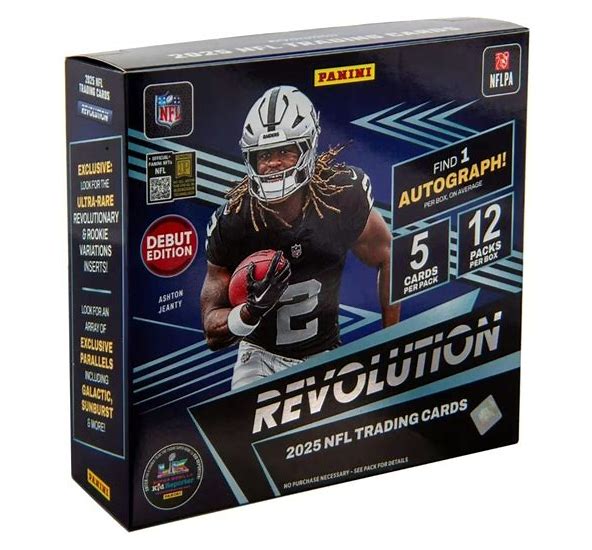 2025 Panini Revolution NFL Football Debut Edition Hobby Box - 1 Auto Guaranteed!
