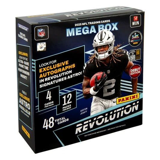 2025 Panini Revolution NFL Football Mega Box - Debut Edition