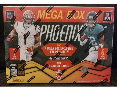 2025 Phoenix Football Mega Box - 4 Lava Parallels per Box!