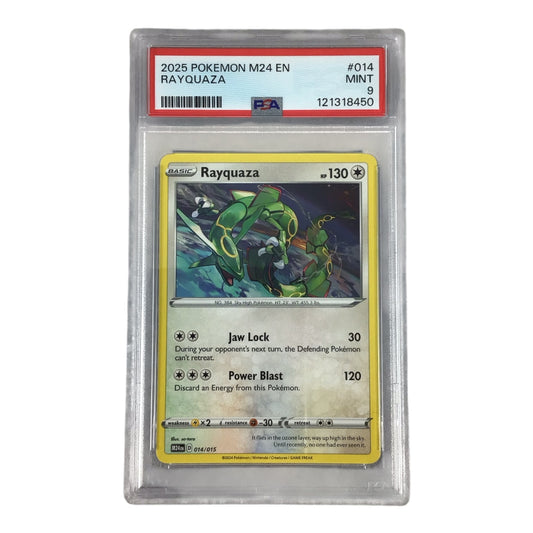 2025 Pokemon M24 EN Rayquaza #014 - PSA 9