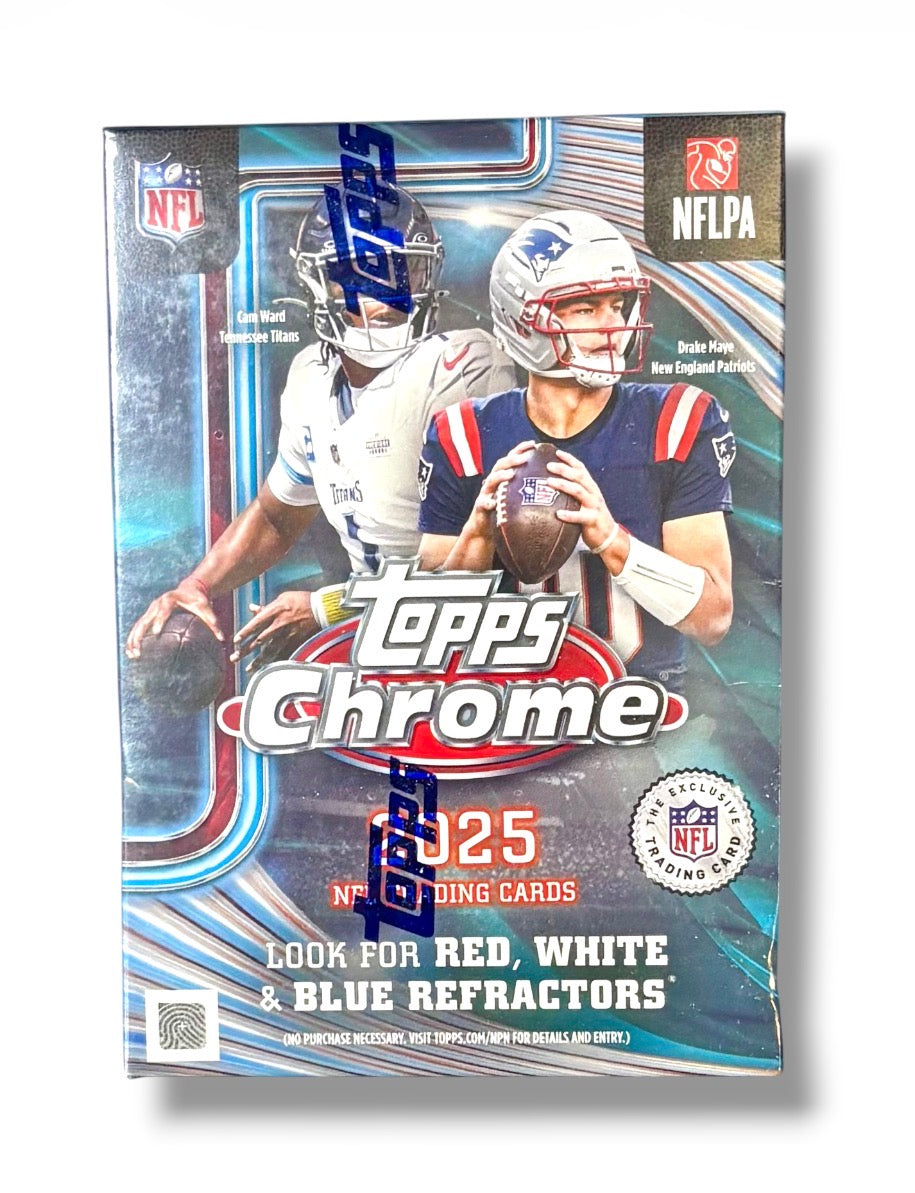 2025 Topps Chrome Football Blaster Box
