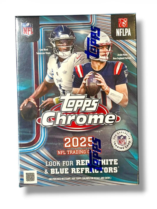 2025 Topps Chrome Football Blaster Box