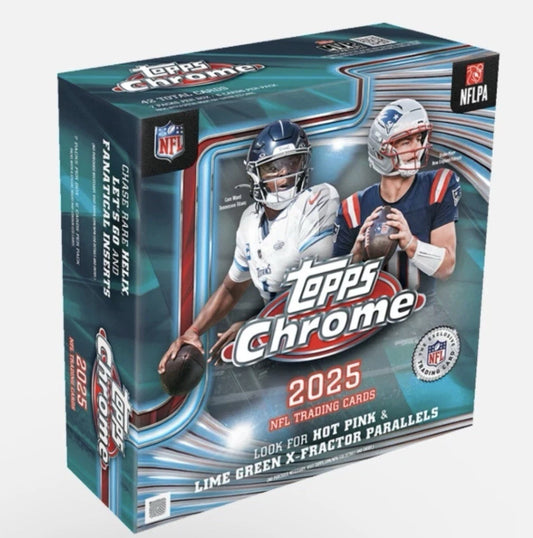 2025 Topps Chrome Football Mega Box