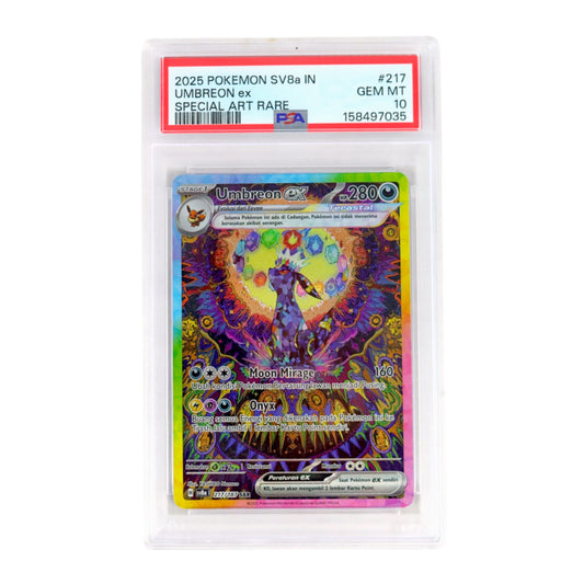 2025 Umbreon EX #217 (Indonesian) PSA 10