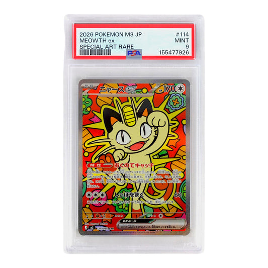 2026 Meowth ex #114 (Japanese) PSA 9