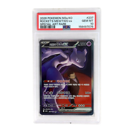 2026 Rocket's Mewtwo #237 (Korean) PSA 10