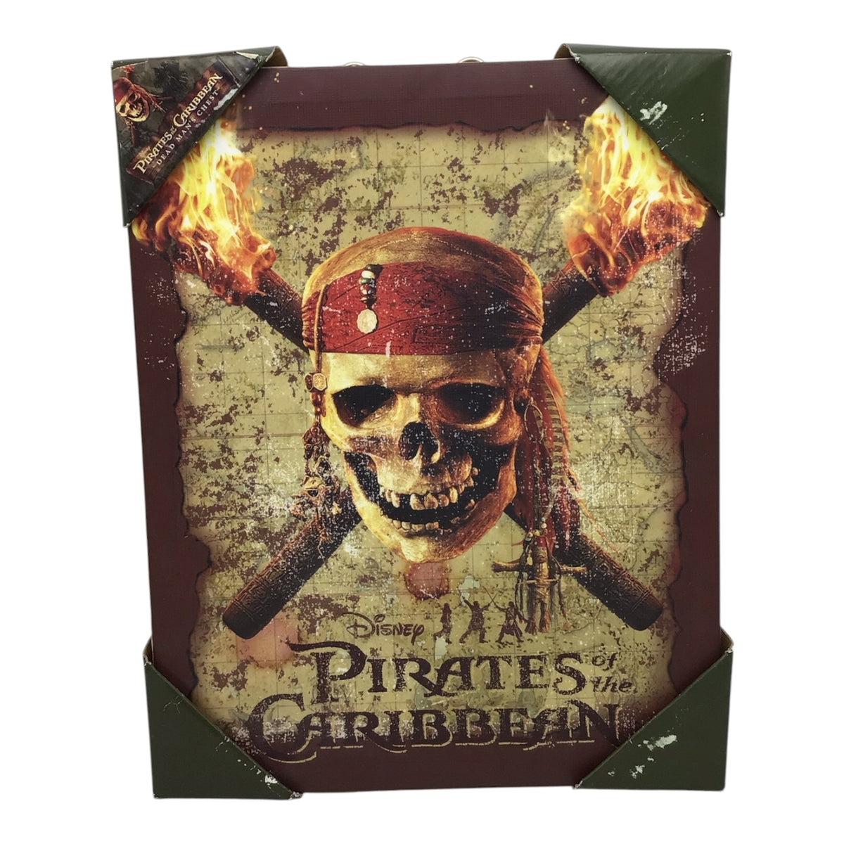 Pirates of the Caribbean Burning Skull Gallery Wrap