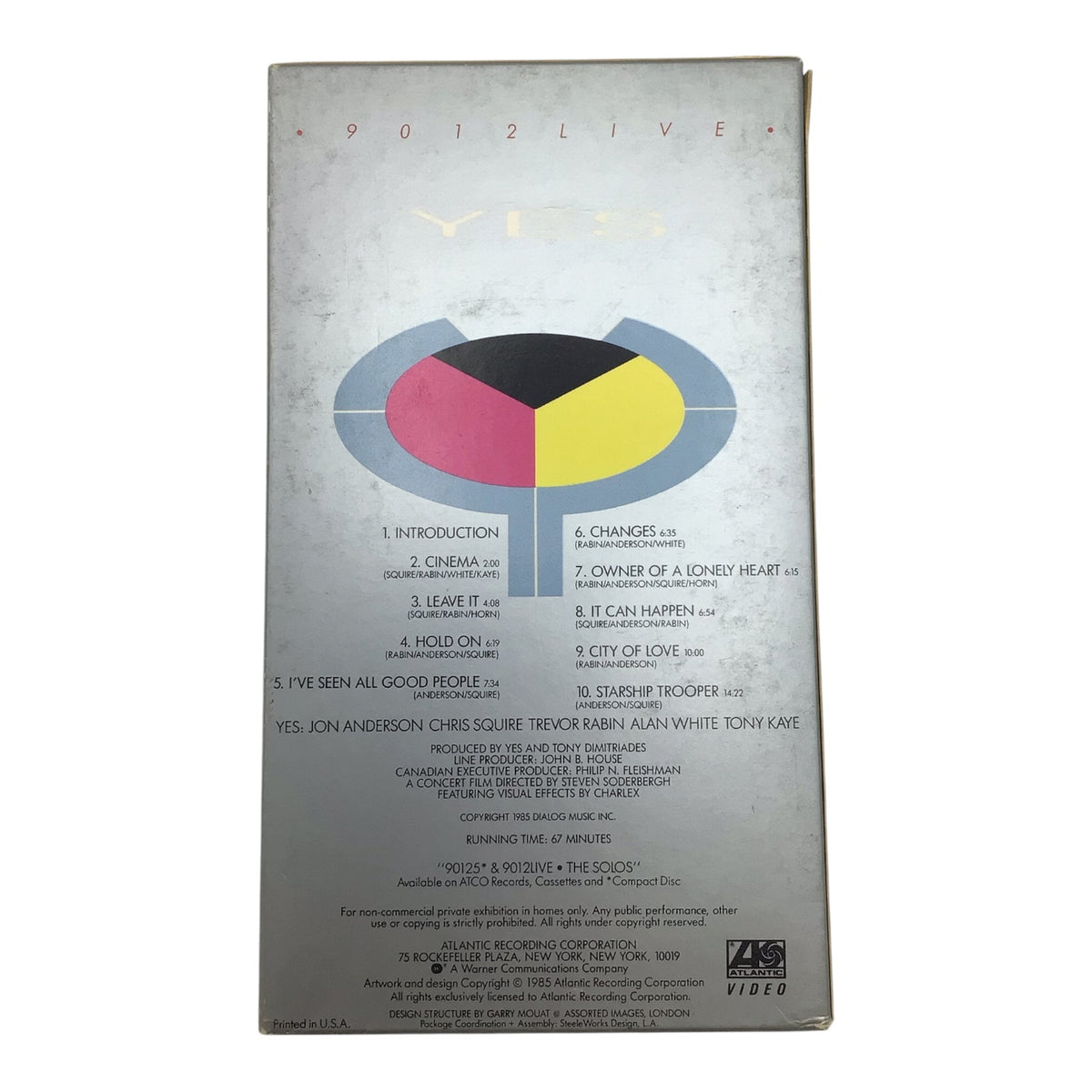 Yes 9012Live VHS Tape