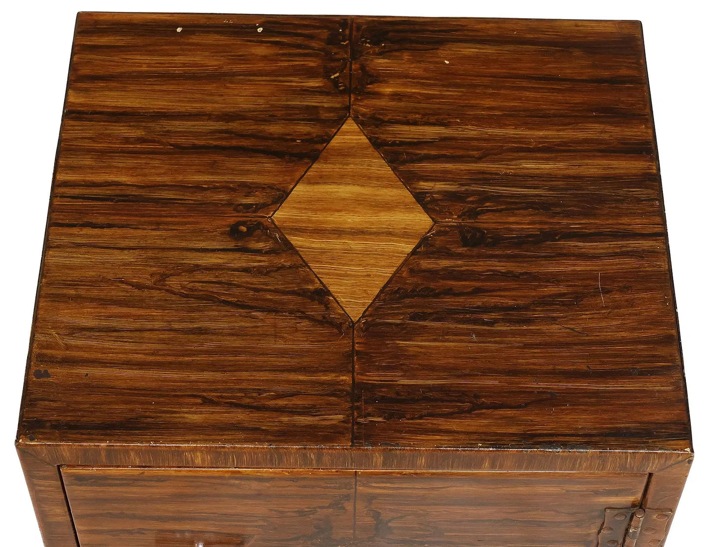English Grain-Painted Metal Folio Safe | Early 20th Century