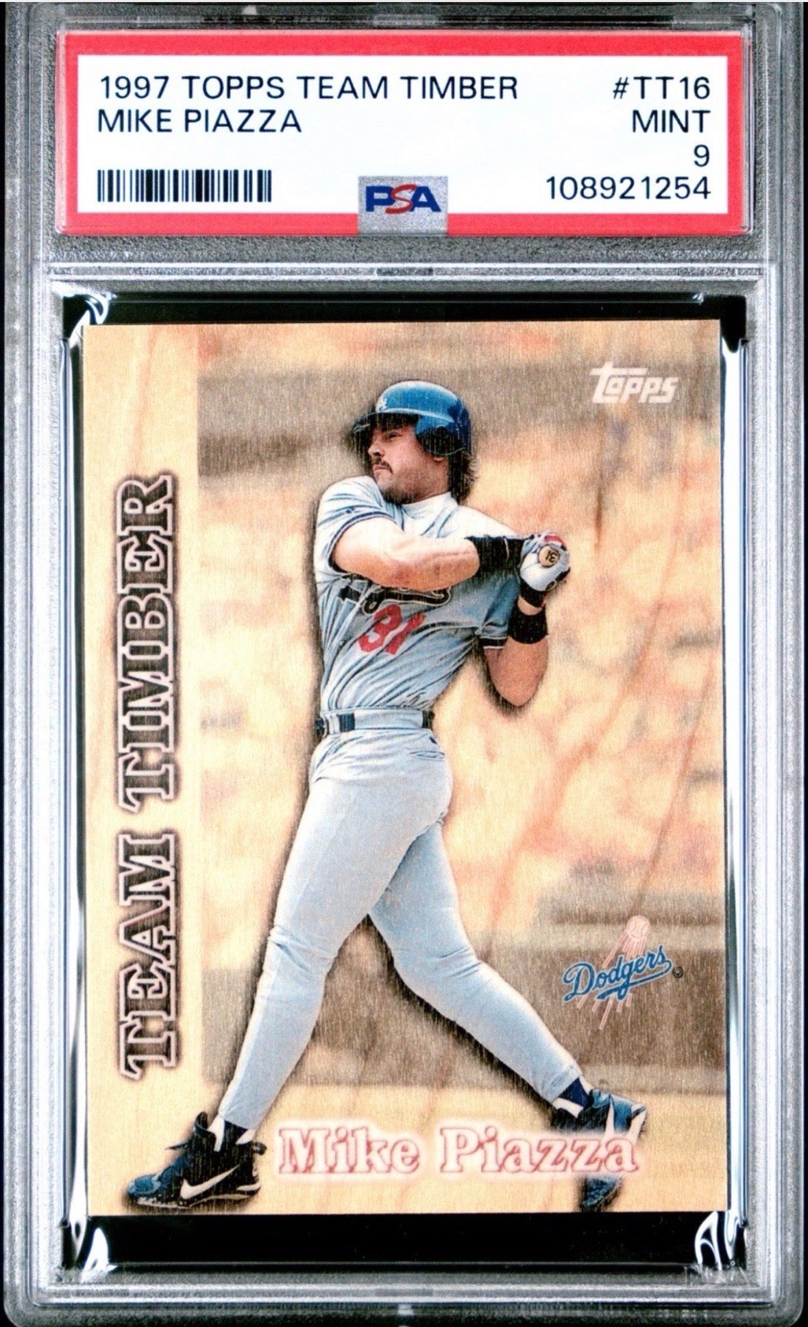 1997 Topps Team Timber Mike Piazza #TT16 PSA 9 Pop 4 - 108921254