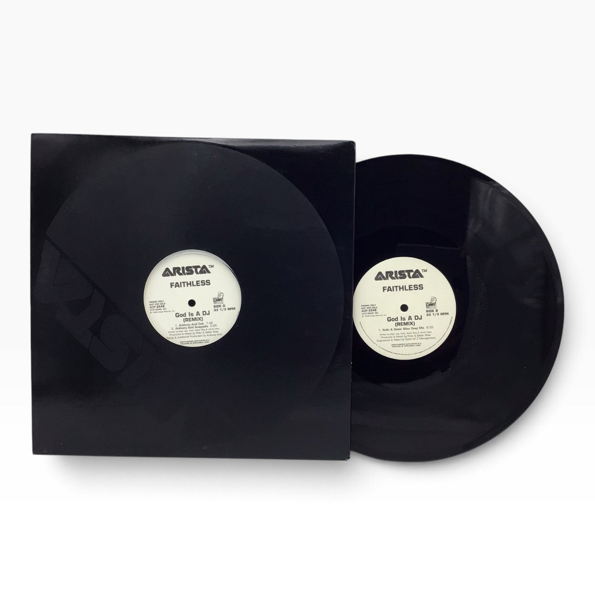 Faithless God Is a DJ (Remix) 1998 Arista Promotional 2-Record Vinyl Set – ADP-3546