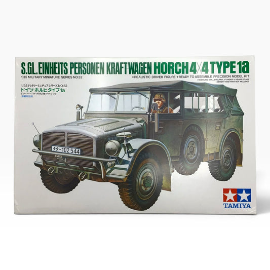 Tamiya S.GL. Einheits-Pkw Horch 4x4 Type 1A – 1975 – Military Miniatures Series #52 – 1:35 Scale