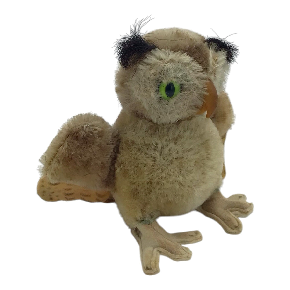 German Steiff Miniature Wittie Owl Mohair Stuffed Animal
