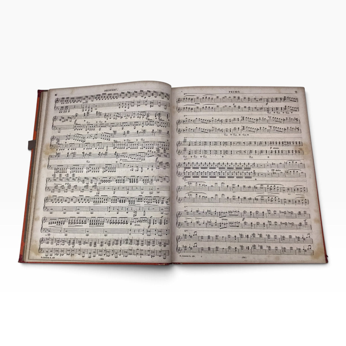 Franz Schubert Complete Compositions Piano Four Hands 2 Volume 10 – Antique German Piano Music Book