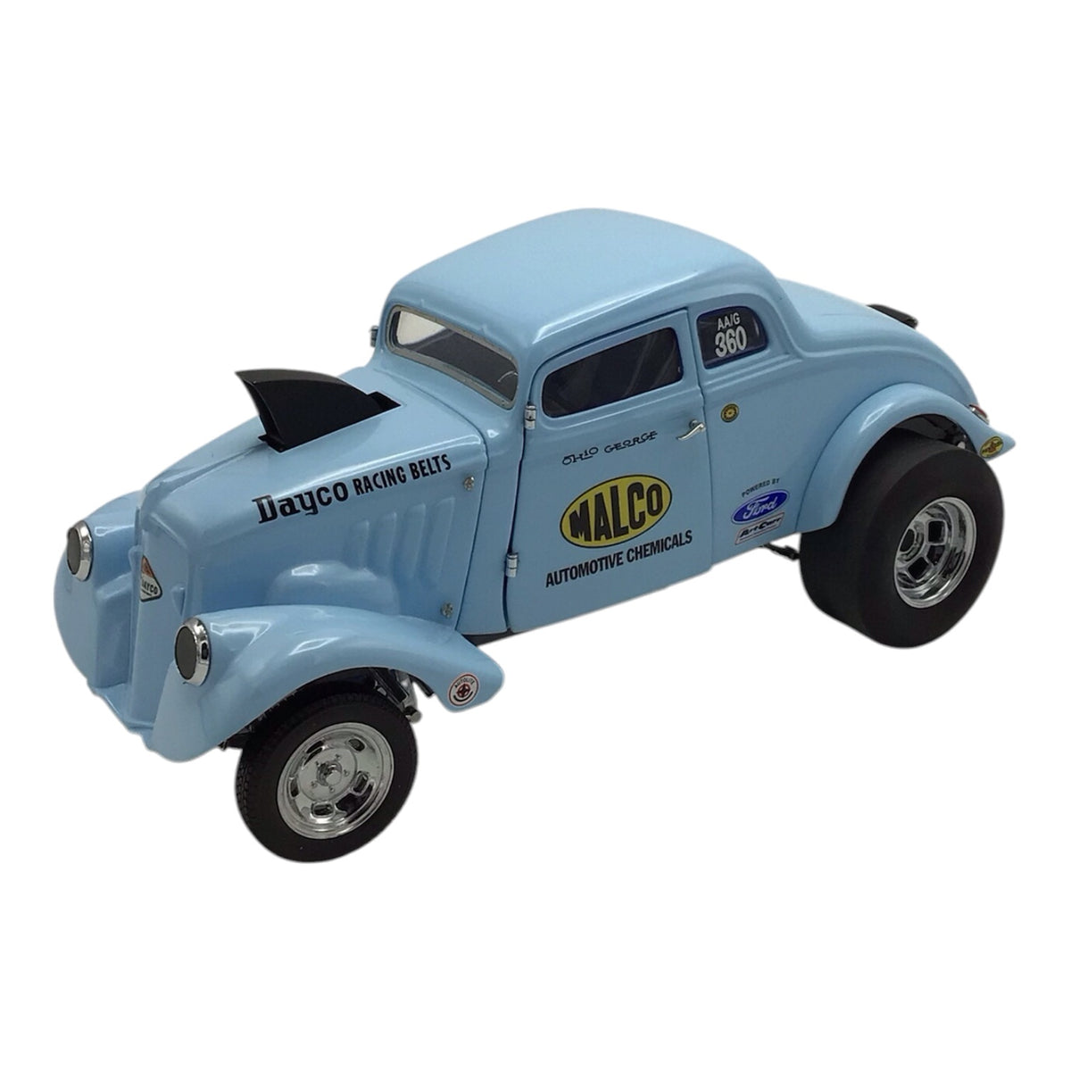 1:18 Scale 1933 Willys Gasser Malco Auto Chemicals Diecast Model