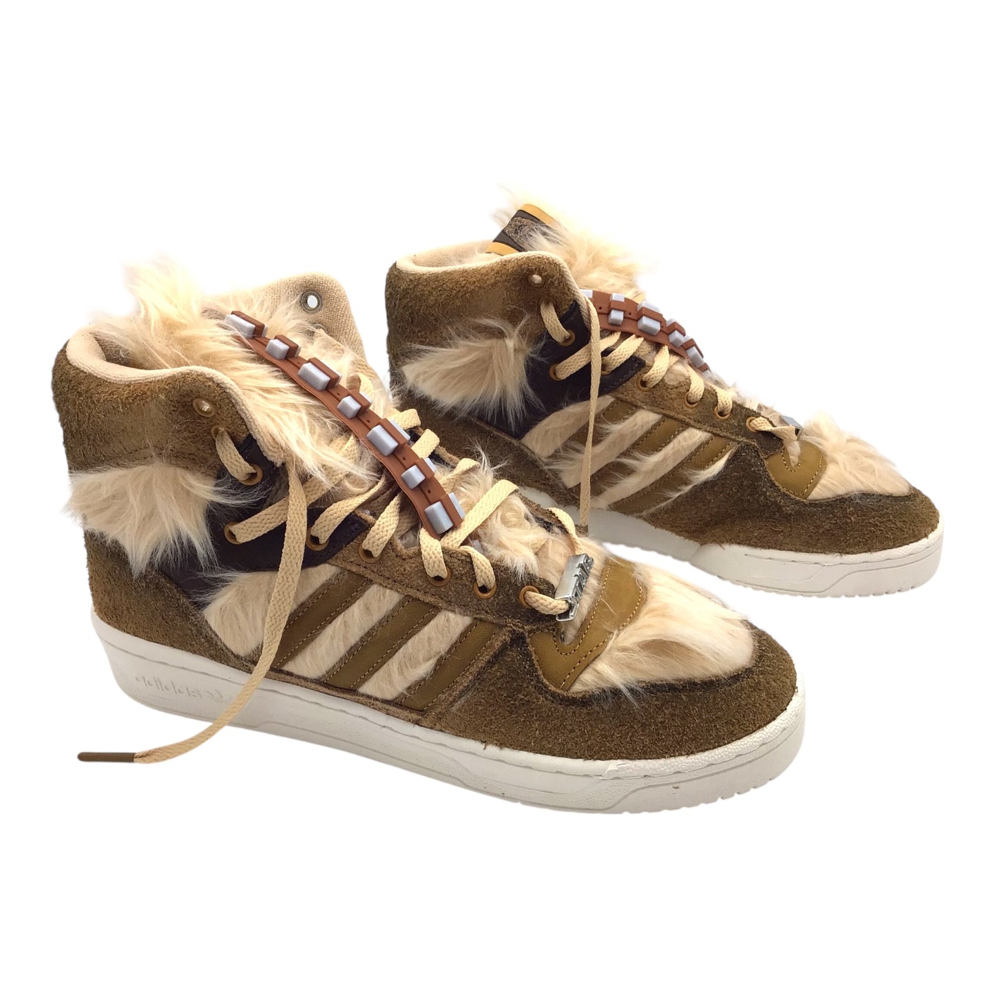 Adidas Rivalry Hi Chewbacca Star Wars Shoes – Raw Desert – Men's Size 9.5