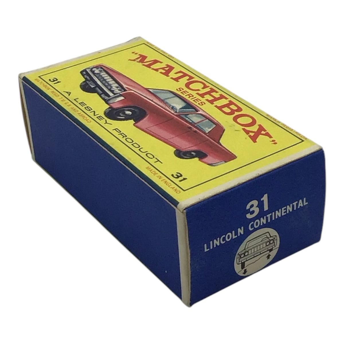Lesney Matchbox Series #31 Lincoln Continental w/ Original Box