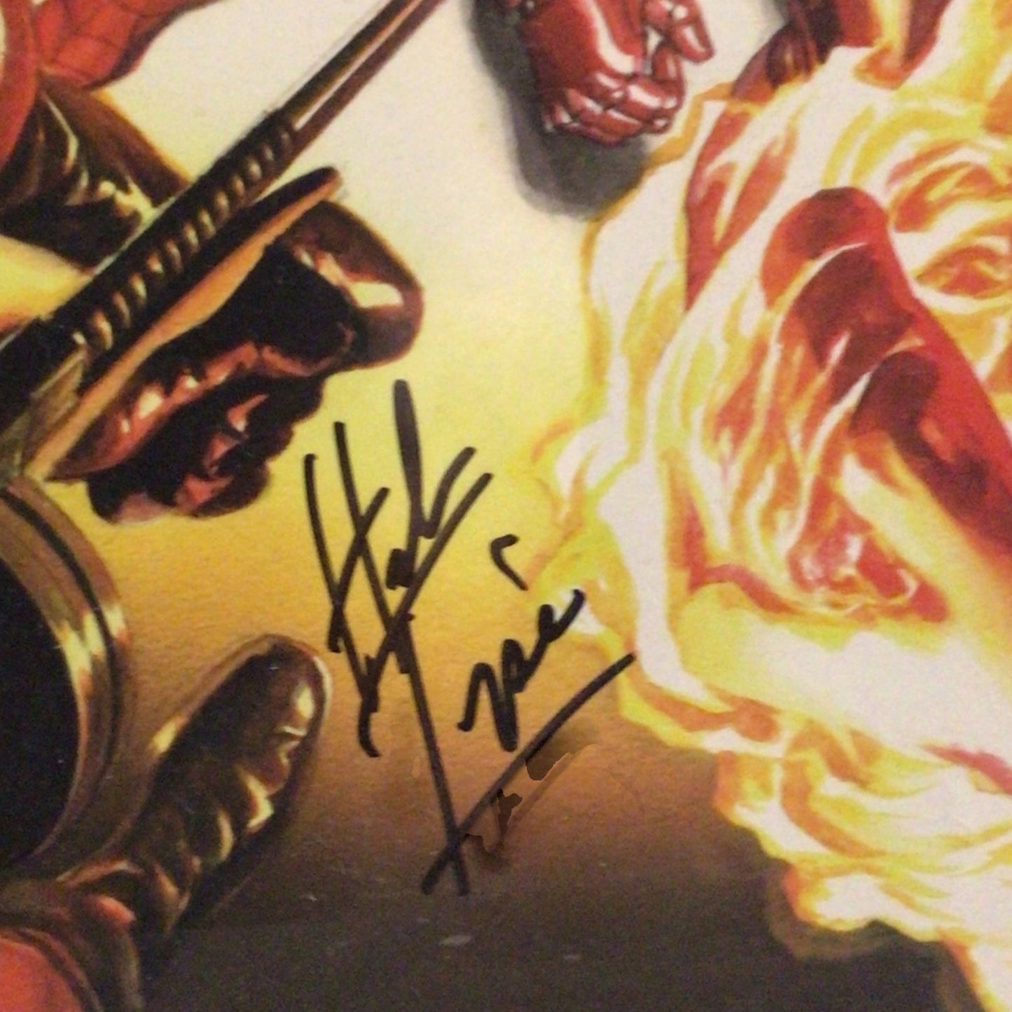 Framed Avengers Invaders Poster Signed by Herb Trimpe - Limited Edition 376/399