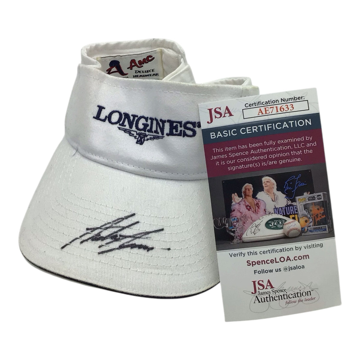 Andre Agassi Signed Visor Hat - JSA Certified