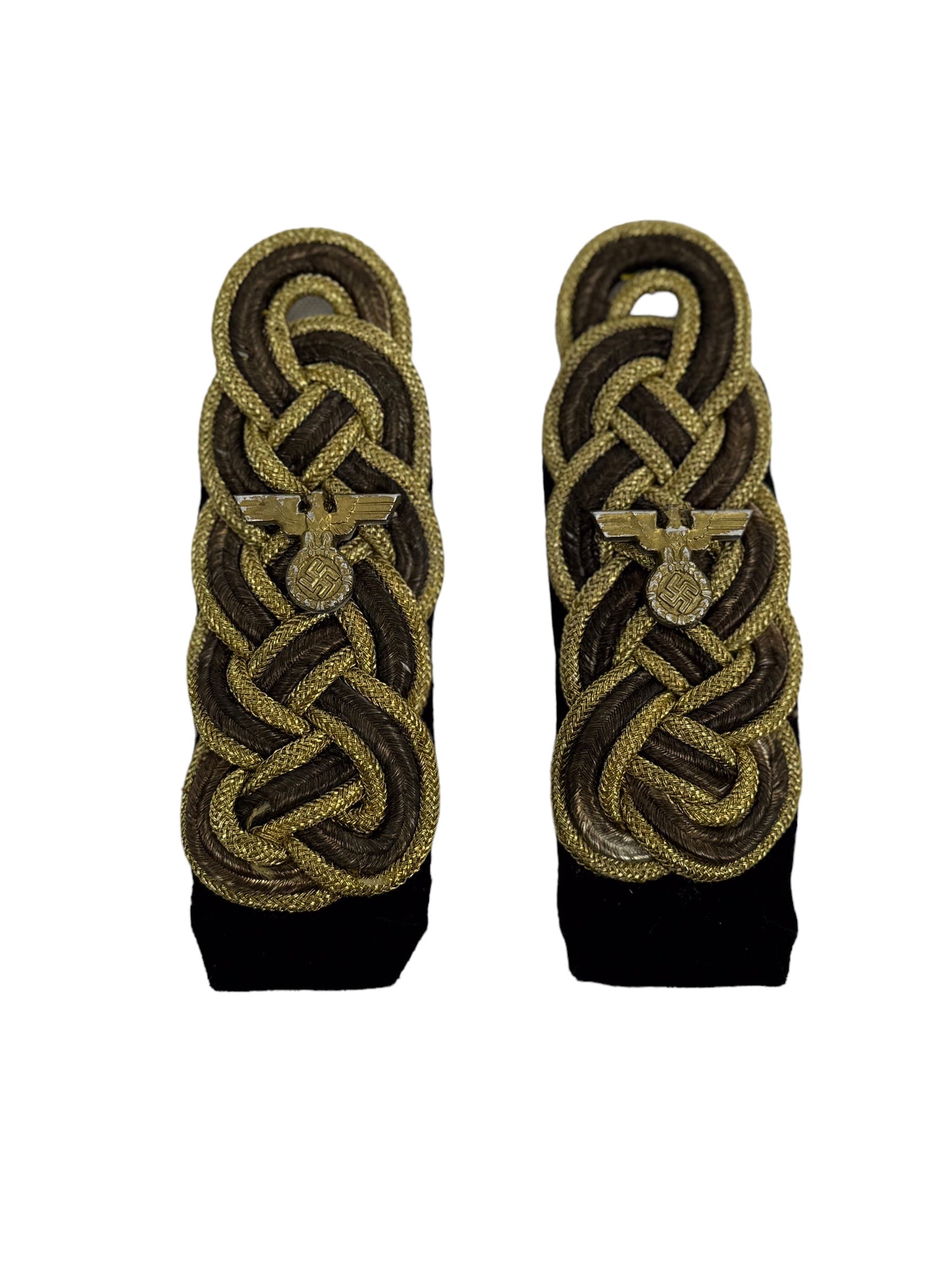 German WW2 Diplomatic Corps Formal Collar Tabs EXTREMELY RARE!