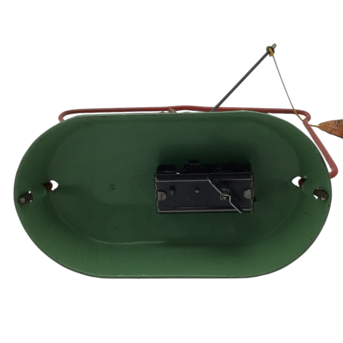 Vintage Old Fishing Fred Rod Litho Tin Toy