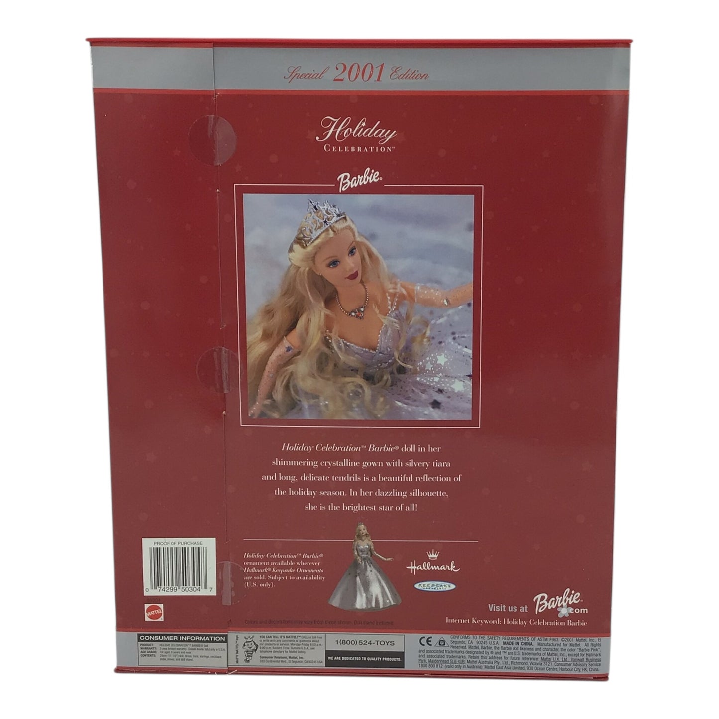 Holiday Celebration Barbie – Special Edition 2001 (Brand New in Box)