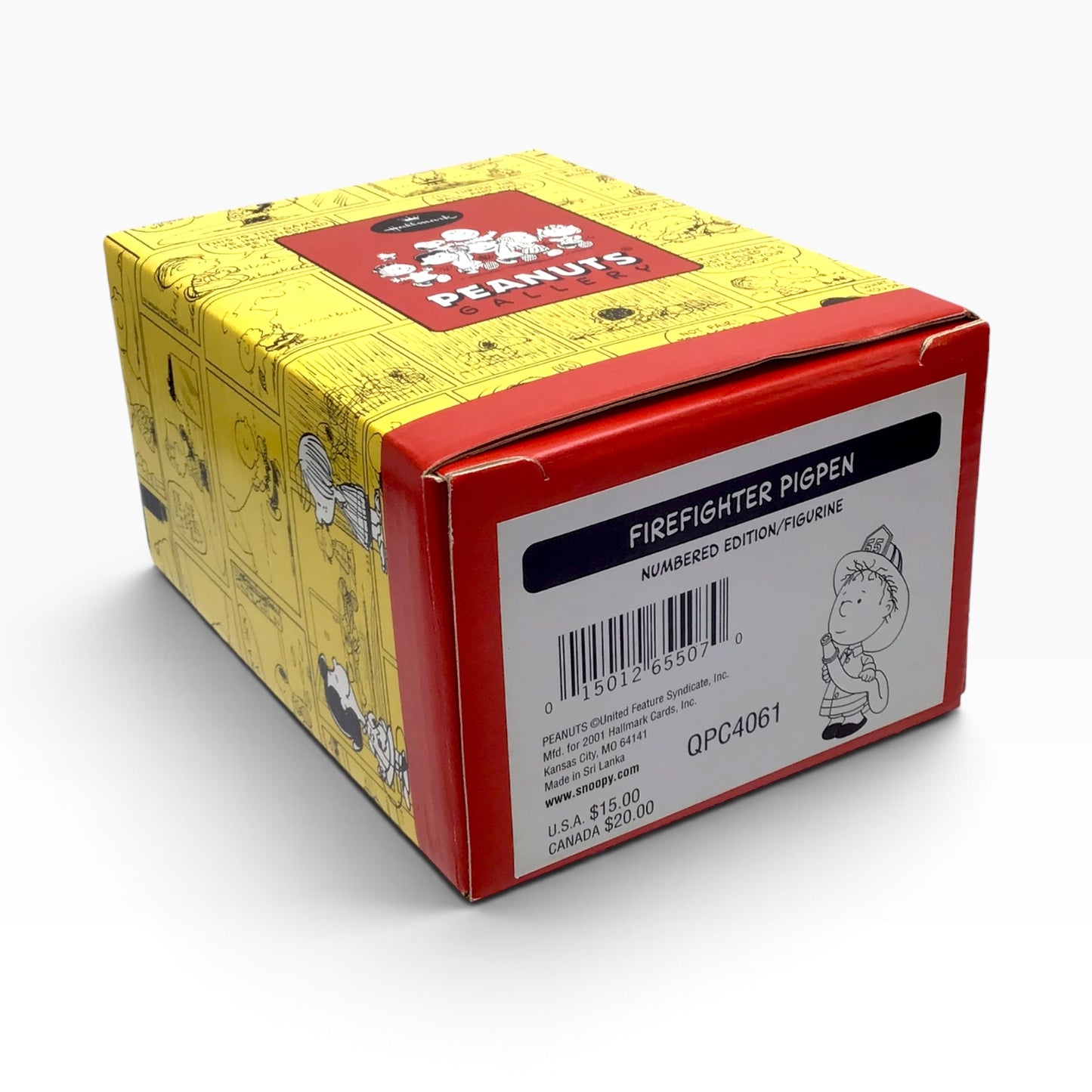 Hallmark Peanuts Gallery Firefighter Pigpen QPC4061 – Numbered Edition Figurine w/ box & COA