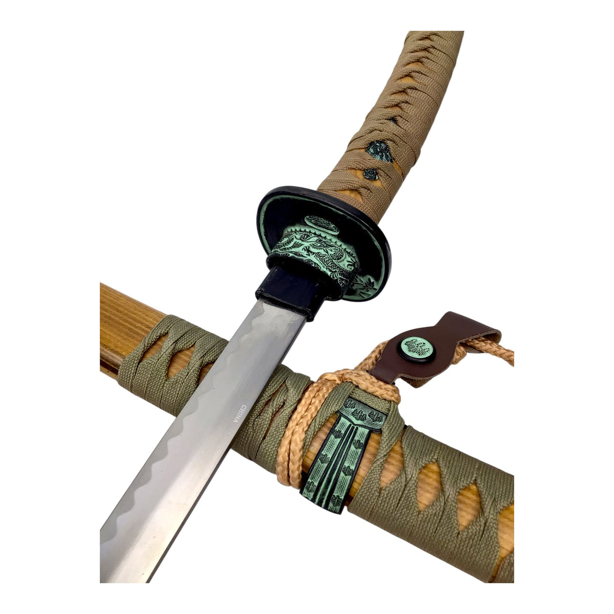 43" Samurai Reverse Jintachi Sword – Hardwood Handle