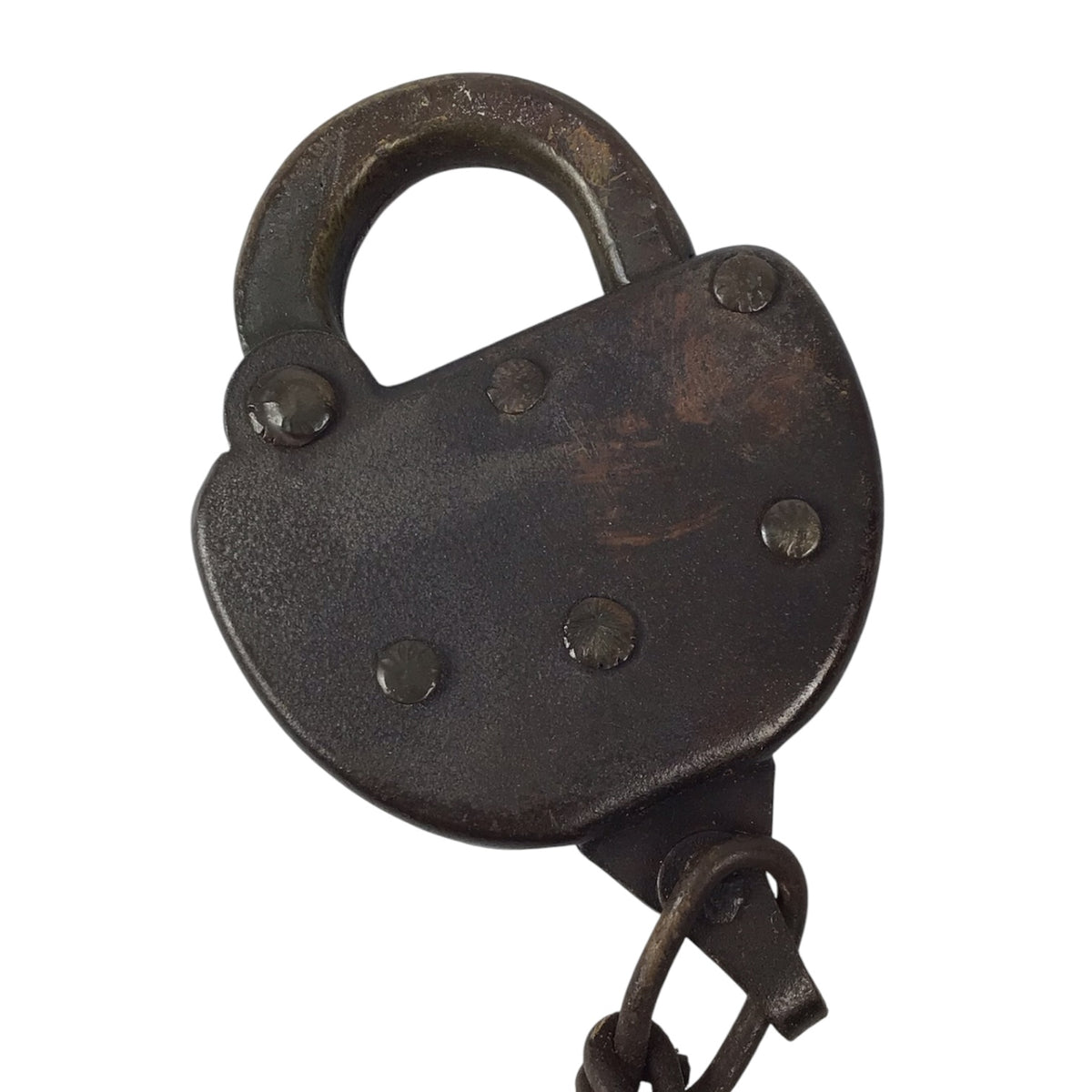 Antique Padlock w/ 1 Key - Works!