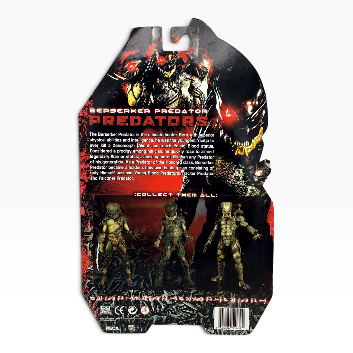 NECA Berserker Predator 7" Action Figure – Signed by Brian Steele – 2010 Predators