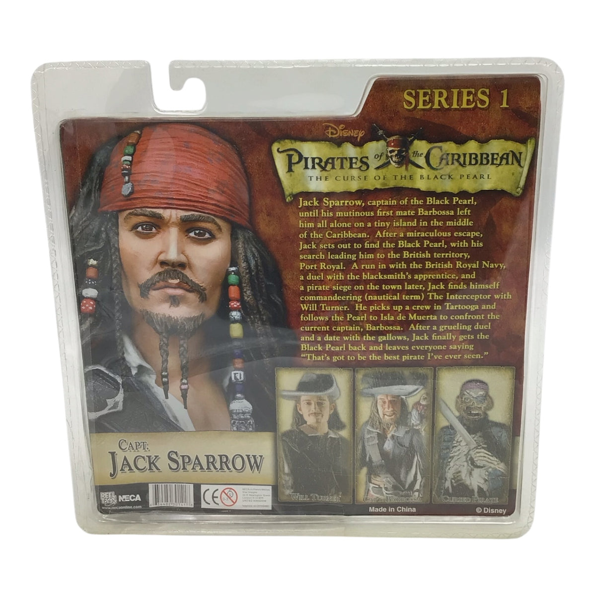 Pirates of the Caribbean Capt. Jack Sparrow Series 1 Figure - NECA