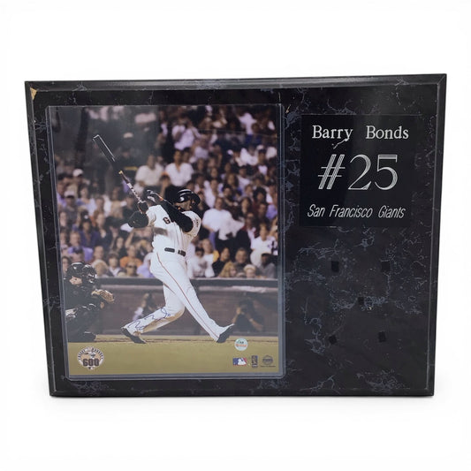 Signed Barry Bonds Photo Plaque - San Francisco Giants