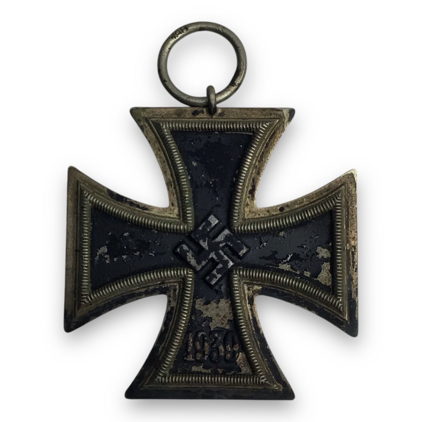 German WWII Iron Cross 1st Class 1939 | Maker Marked "128" S. Jablonski GmbH