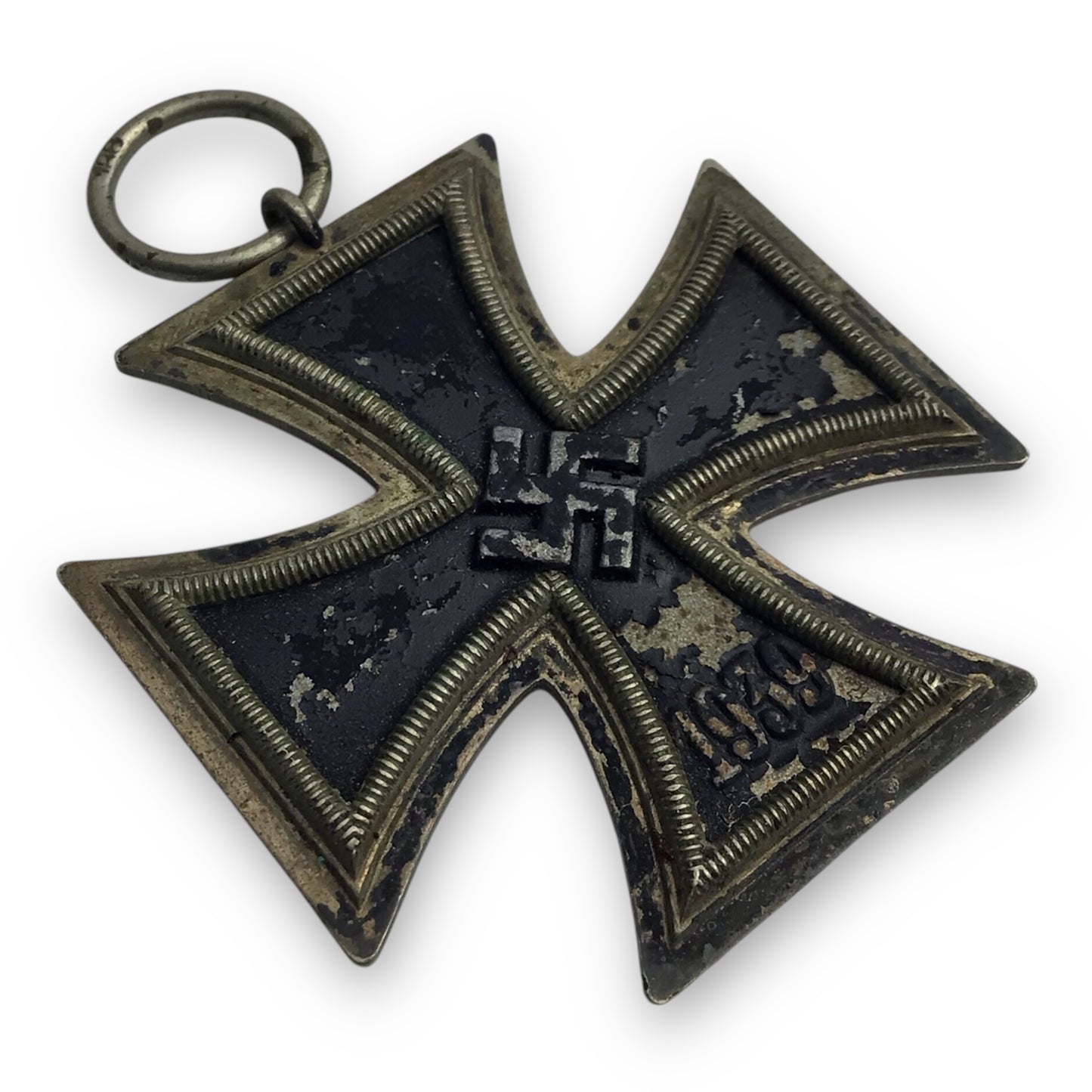 German WWII Iron Cross 1st Class 1939 | Maker Marked "128" S. Jablonski GmbH