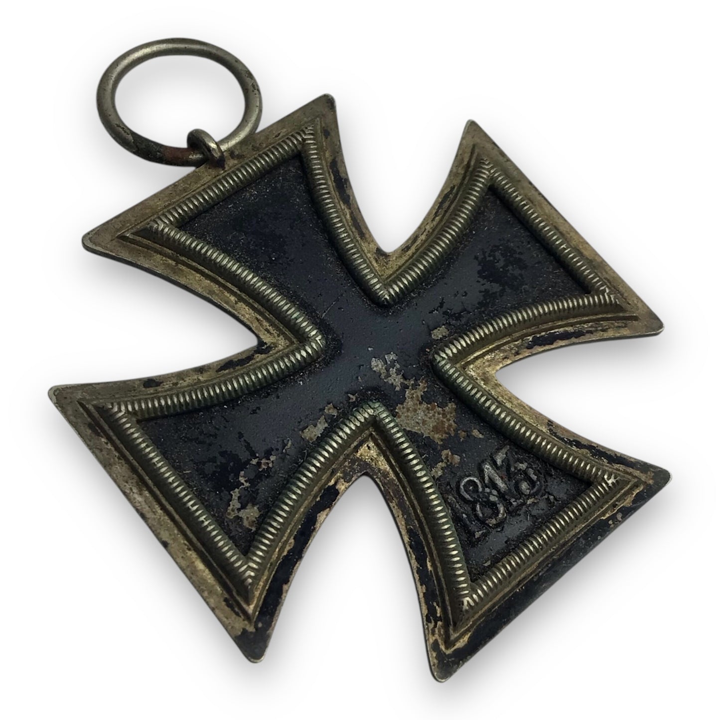 German WWII Iron Cross 1st Class 1939 | Maker Marked "128" S. Jablonski GmbH