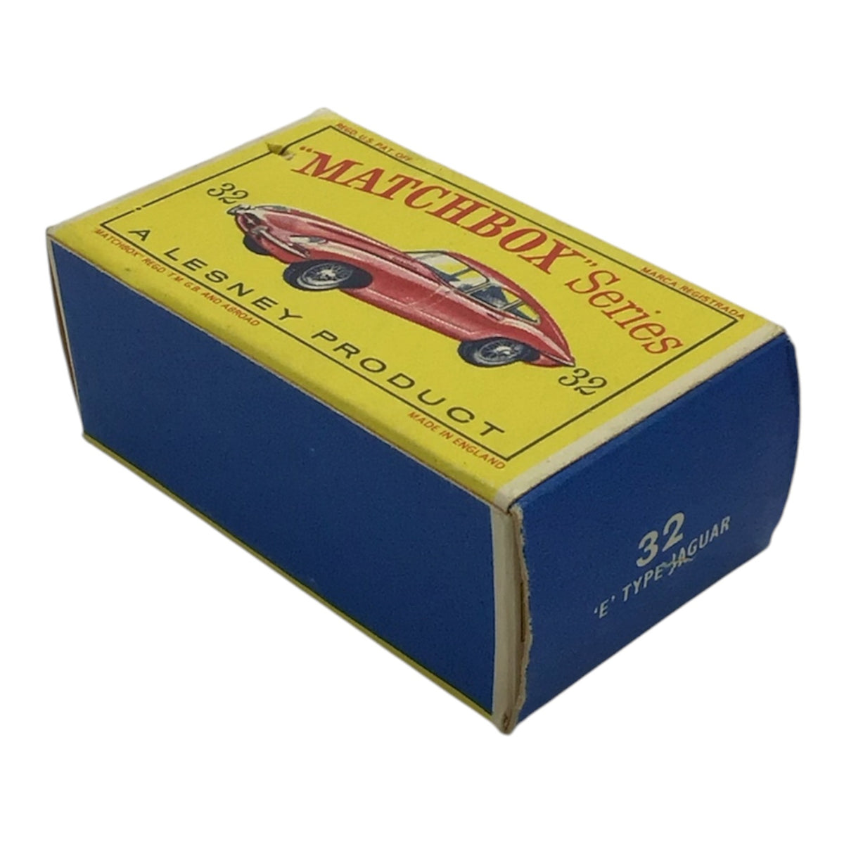 Lesney Matchbox Series #32 E Type Jaguar w/ Original Box