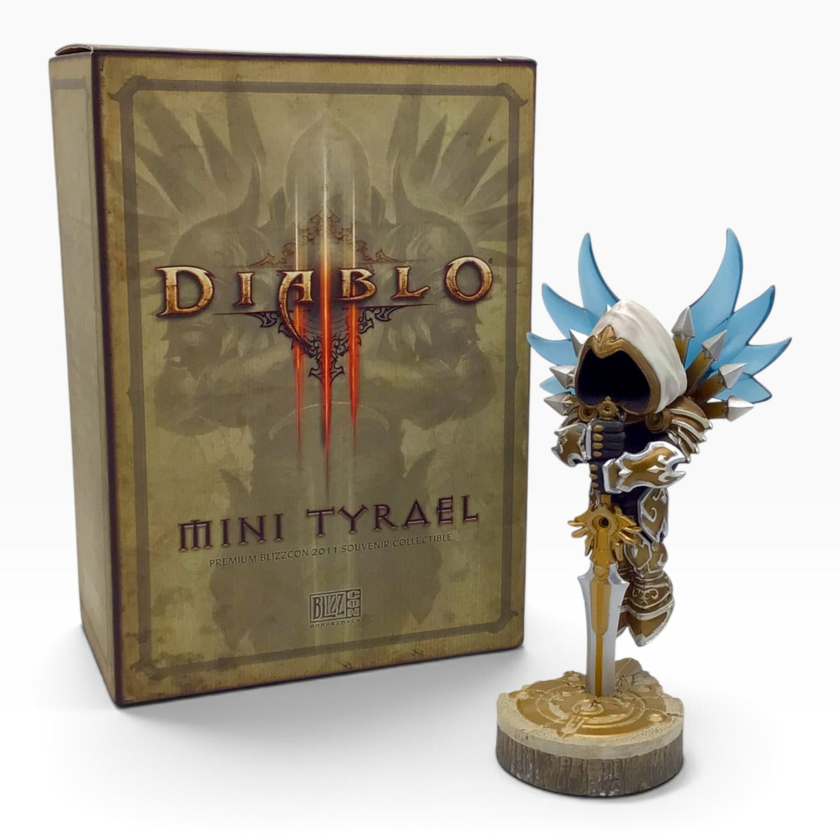 Diablo III Mini Tyrael Figure BlizzCon 2011 - Employee Exclusive Souvenir Collectible – Blizzard Entertainment