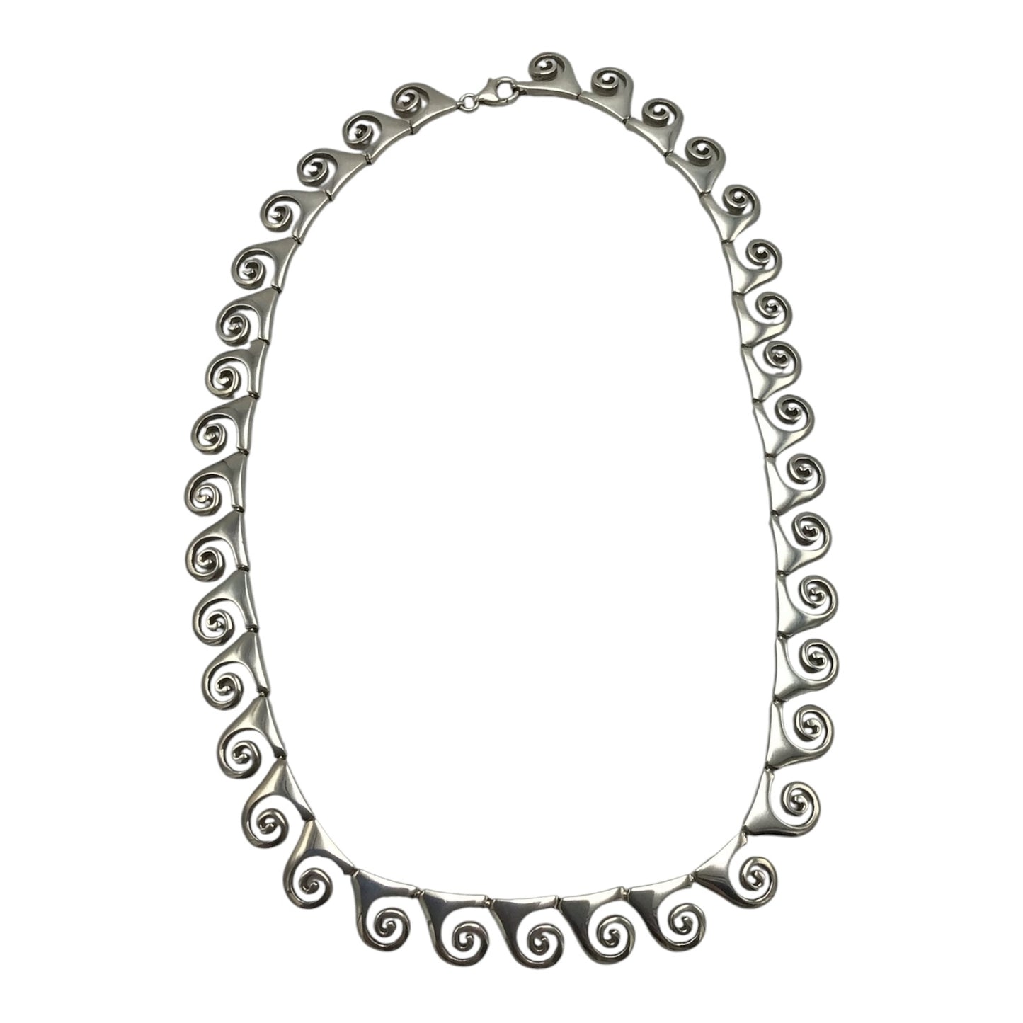 Silver Spiral Necklace - Sterling Silver 925